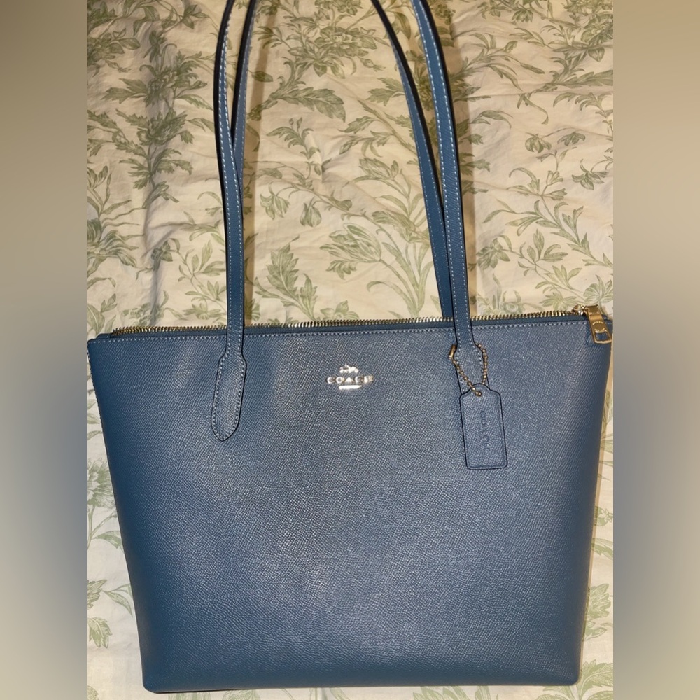Authentic blue coach purse.